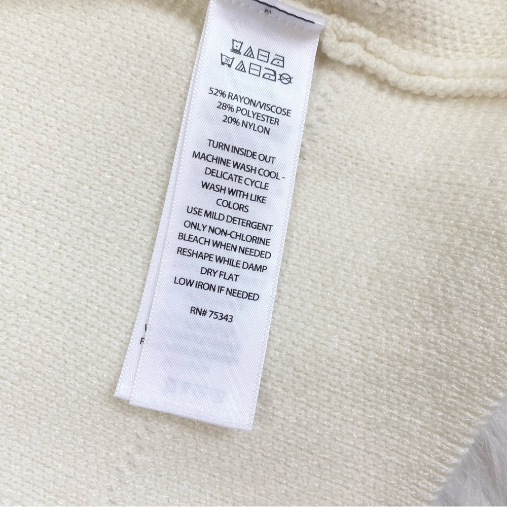 TAHARI Long Sleeve Cream Jacket/Sweater - Picture 8 of 10